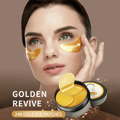 24K Gold Anti-Aging Eye Patches for Dark Circles & Wrinkles
