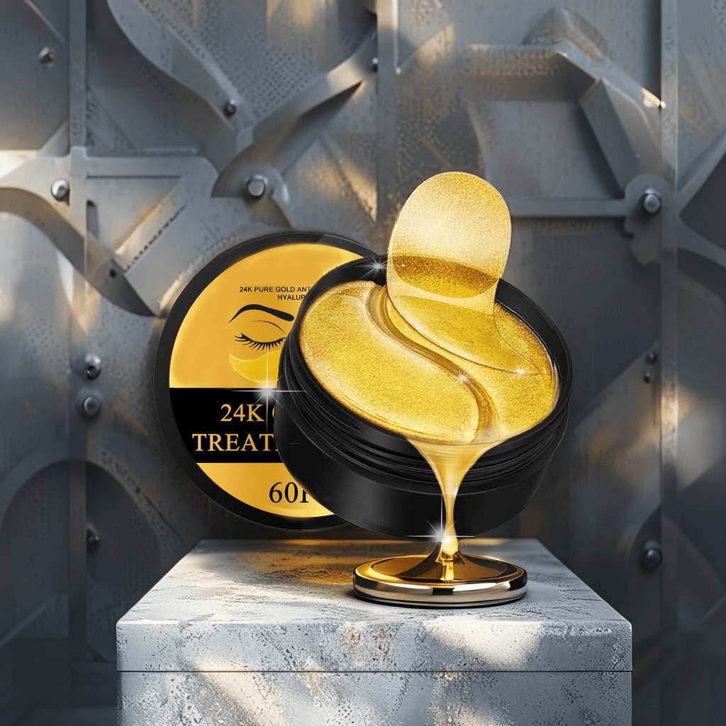 24K Gold Anti-Aging Eye Patches for Dark Circles & Wrinkles