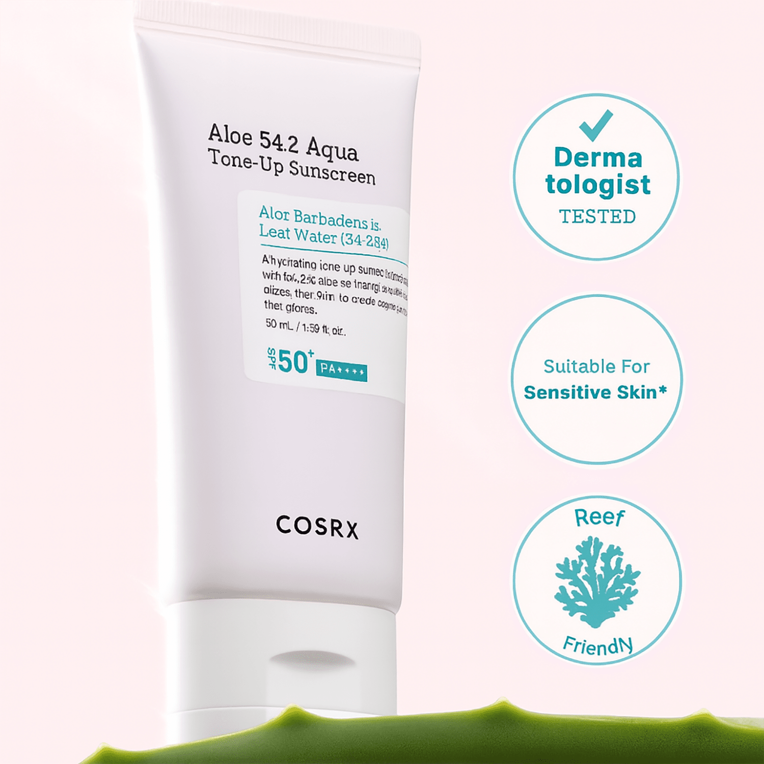COSRX Aloe 54.2 Aqua Tone-Up Sunscreen SPF 50